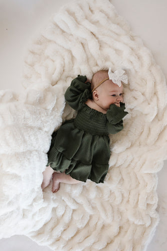 Forest Green Long Sleeve Dress