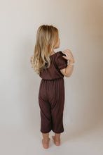 Load image into Gallery viewer, Chocolate Puff Sleeve Jumpsuit