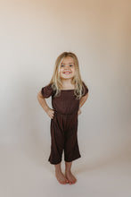 Load image into Gallery viewer, Chocolate Puff Sleeve Jumpsuit